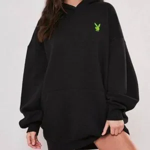 Missguided Tops Playboy X Missguided Oversized Hoodie Dress Poshmark